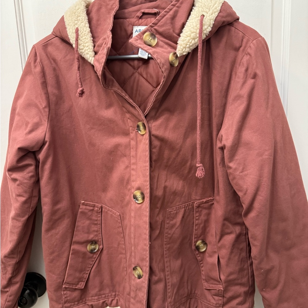 Women's Pink Hooded Jacket